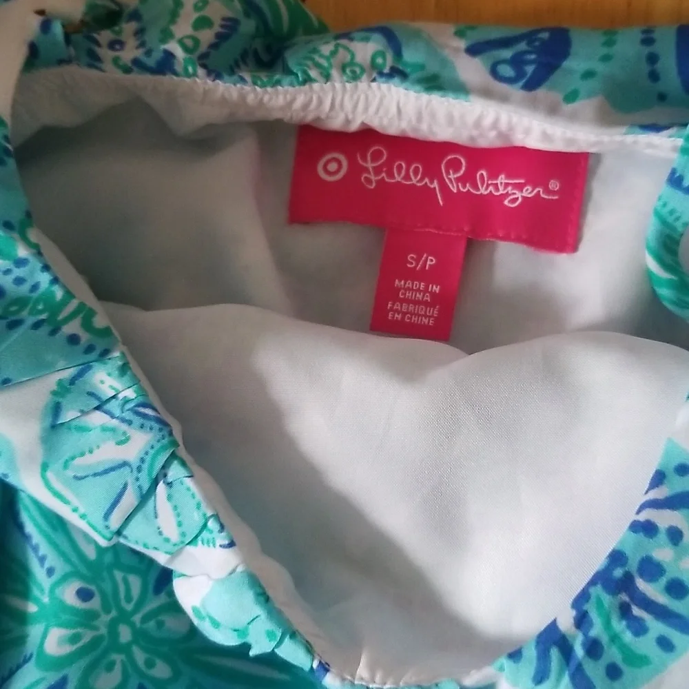 Lilly Pulitzer For Target Sea Urchin Ruffle Blue Seashell Dress - Picture 6 of 14